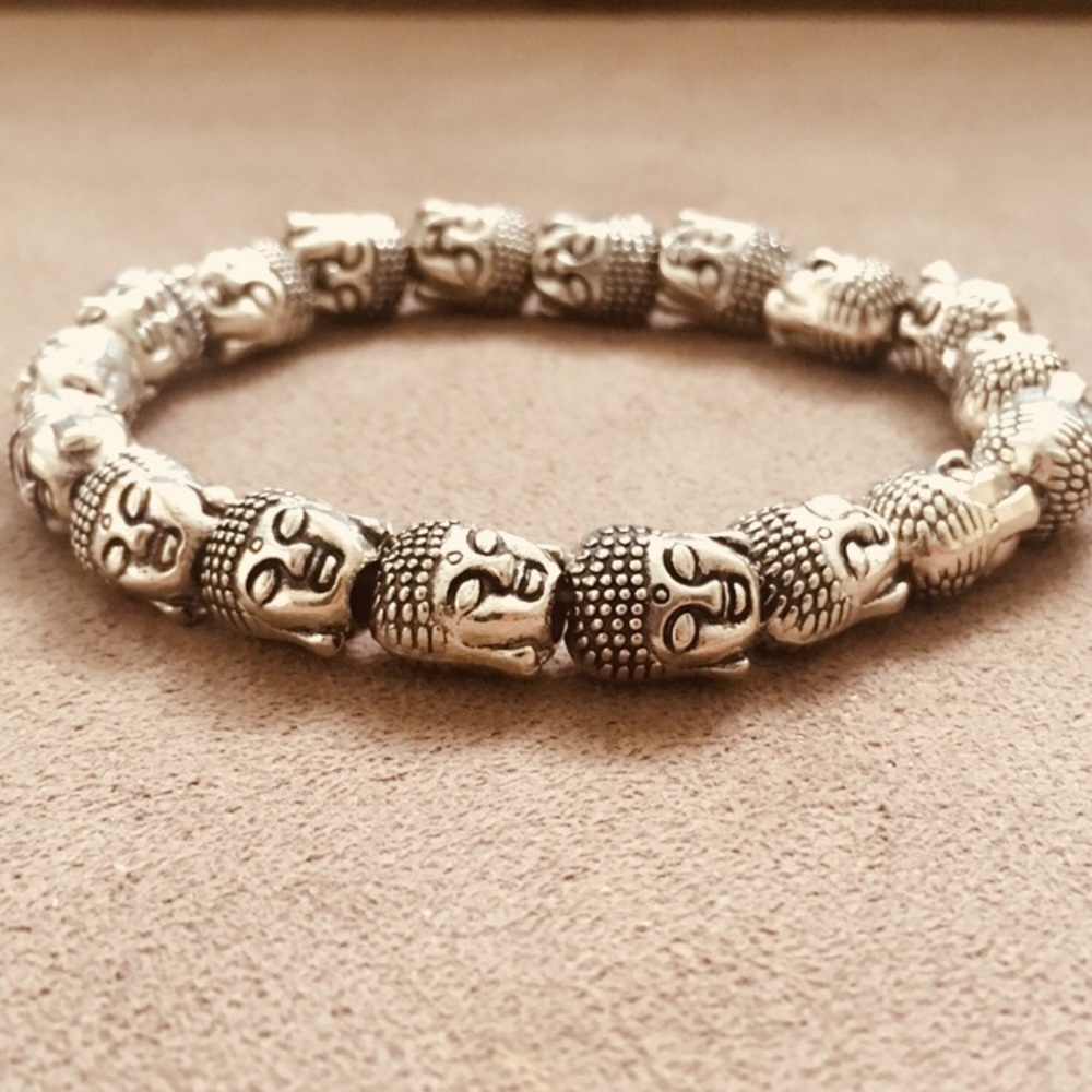 ✨NWOT✨Unique Tibetan Silver Buddha Head Bracelet - Picture 5 of 8